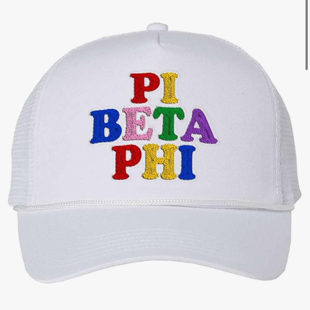 Greek Gear Pi Beta Phi Rainbow Trucker Hat